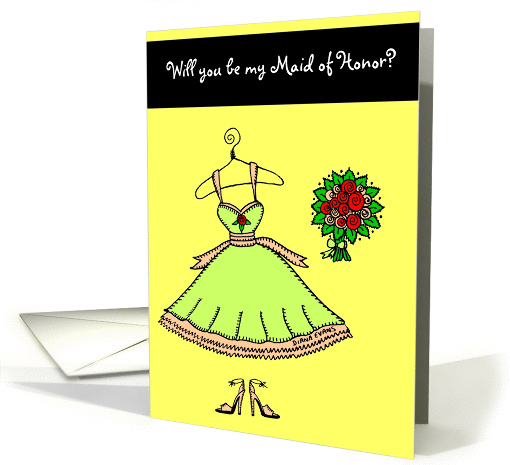Will you be my Maid of Honor? card (137287)