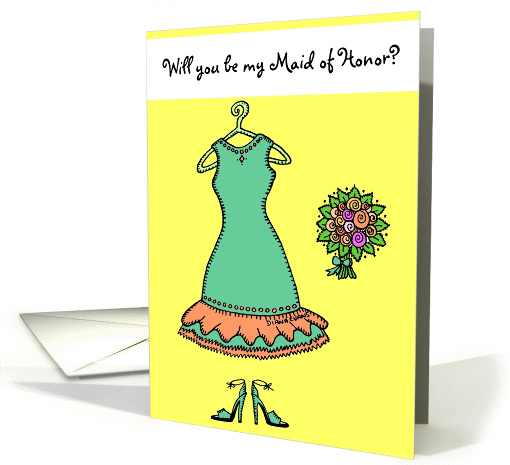 Will you be my Maid of Honor? card (137291)