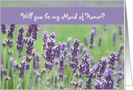 Will you be my Maid of Honor? card
