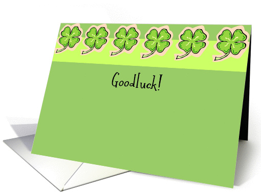 Goodluck! card (87825)