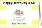 Happy Birthday Dad! from all of us! card