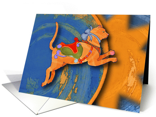 Carousel Cat card (118775)