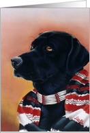 Black Labrador Retriever card