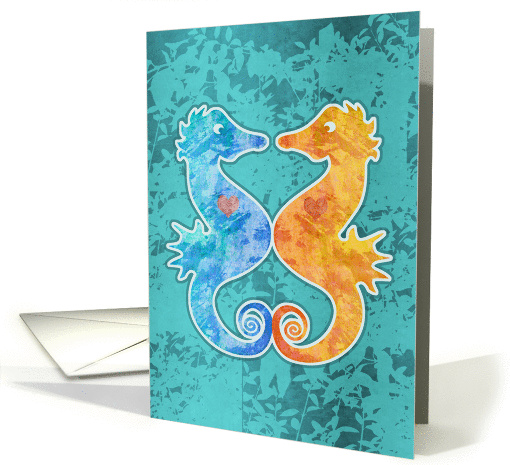 Seahorses in Love card (665638)