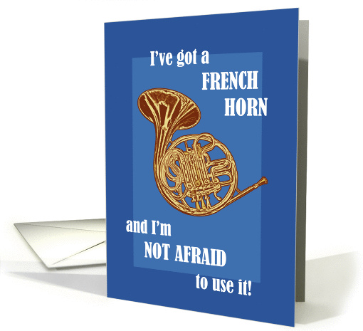 French Horn card (90509)