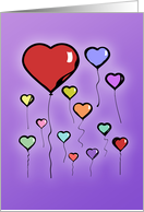 Valentine Balloons card