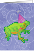 Frog Birthday card