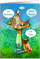 Happy Birthday Fat Cat card