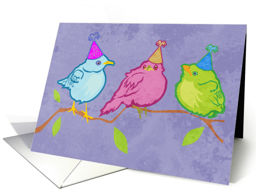 Happy Birthday Party Birds card (920571)