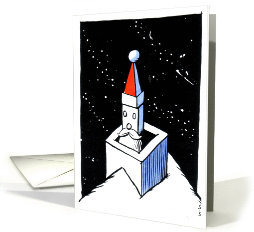 Christmas Santa 3 card (103215)