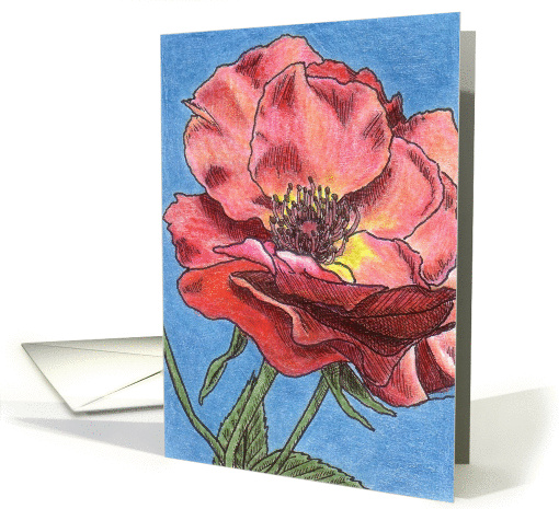 Romantic Rose (1) card (82312)