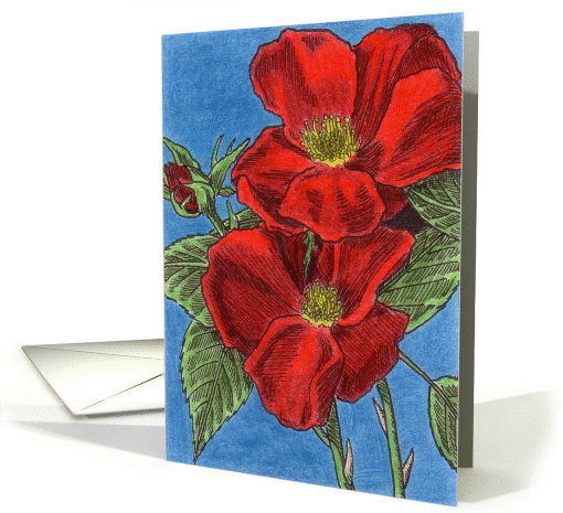 Romantic Rose (2) card (82316)