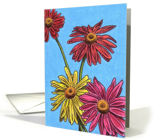 Bold Painted Daisies card (82712)