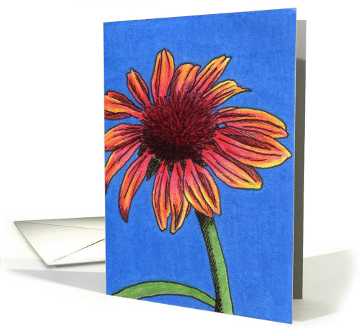 Summer Coneflowers Series (4) card (83934)