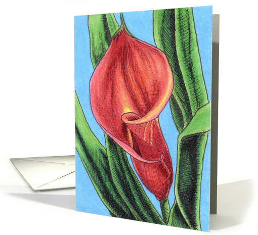 Tropical Calla Lily 2 card (83946)