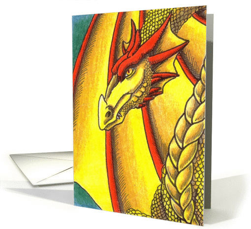 Golden Dragon of Spring card (83970)
