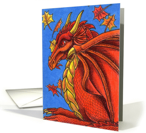 Red Dragon of Autumn card (86924)