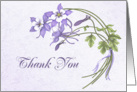 Romantic Columbine Thank You card