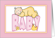 New Baby Girl card