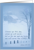 Choose This Day - Barn card