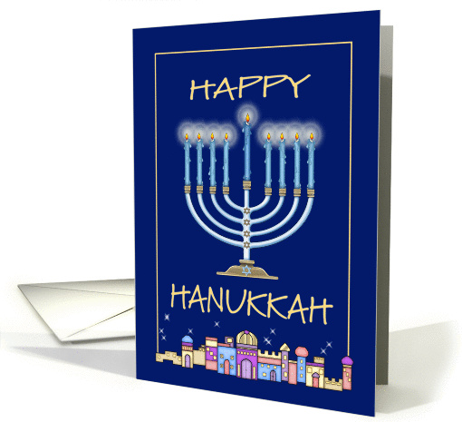 Happy Hannukah card (86336)