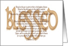 Beatitudes - Blessed (notecard) card