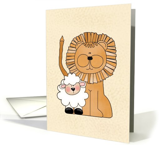 Lion Lamb card (89060)