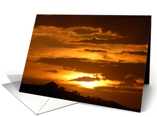 Golden Sunset card (334678)
