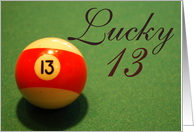 Lucky 13 card