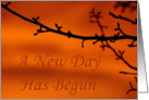 A New Day Has Begun card