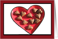 Chocolate Hearts No Shadow card