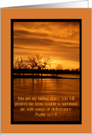 Protection Psalm 32:7-8 card