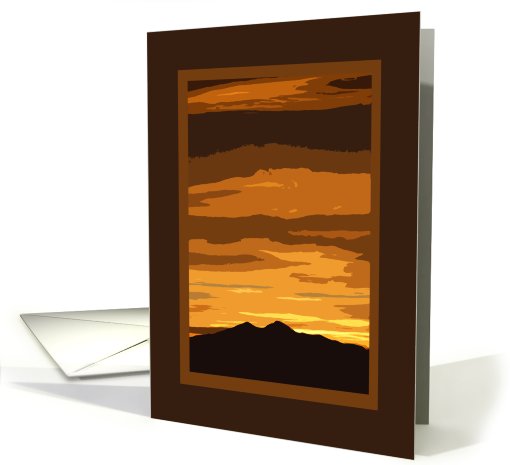 Painted Sunset card (375578)