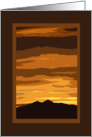 Painted Sunset card