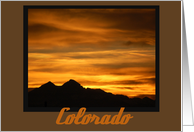 Colorado Sunset card