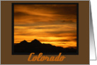 Colorado Sunset card