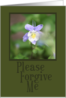 Please Forgive Me card