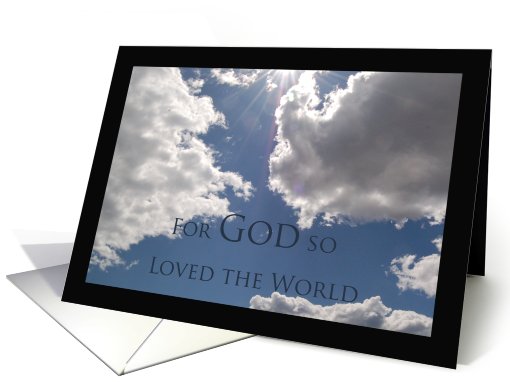 God So Loved The World card (445070)