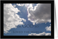 God So Loved The World card