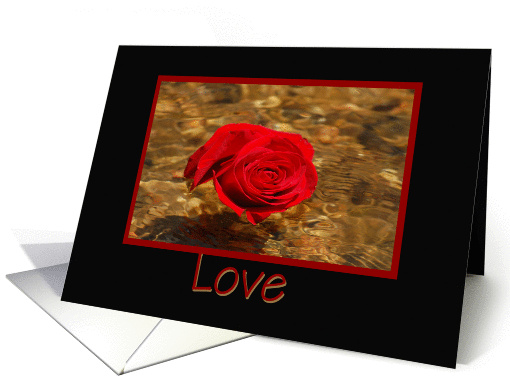 Save the Date Floating Rose card (454541)