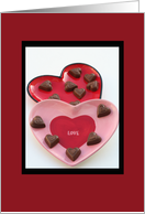 Red/Pink Hearts Save the Date card
