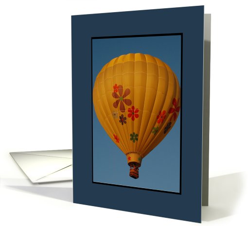 Hot Air Balloon Employment Anniversary card (481181)