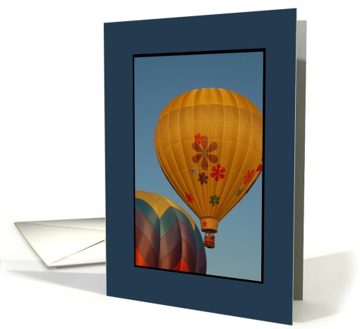 Hot Air Balloon Blank card (481507)