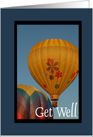 Hot Air Balloon Get Well Fibro card