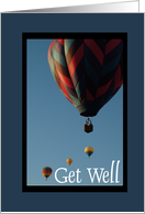 Hot Air Balloon Get Well Fibro card