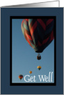 Hot Air Balloon Get Well Fibro card