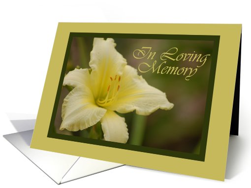 In Loving Memory Flower card (534511)
