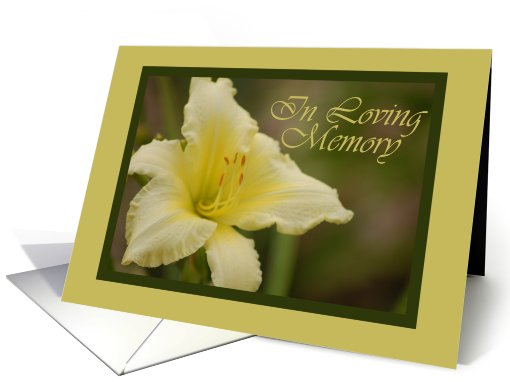 In Loving Memory Flower Breakup card (534512)