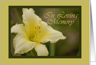 In Loving Memory Flower Breakup card