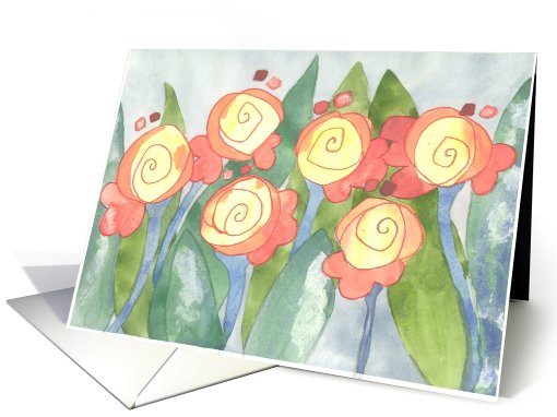 tulips 4u ~ blank inside card (480047)